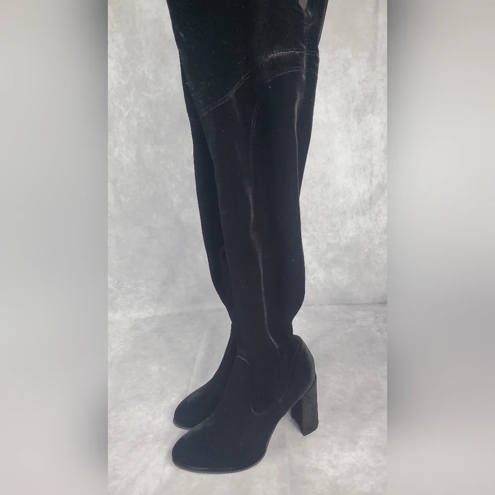Authentic Suede Marc‎ Fisher Over the knee Black boots Women's Size 6 M